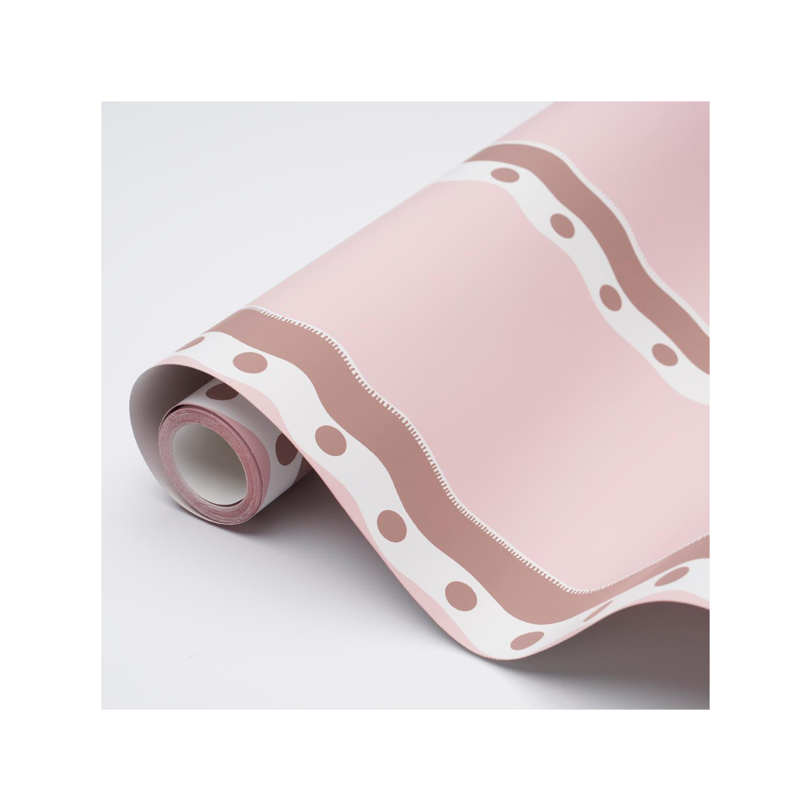 Rousseau Stripe Wallpaper, Cocoa/Blush