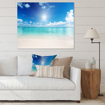 " Sand And Blue Caribbean Sea "