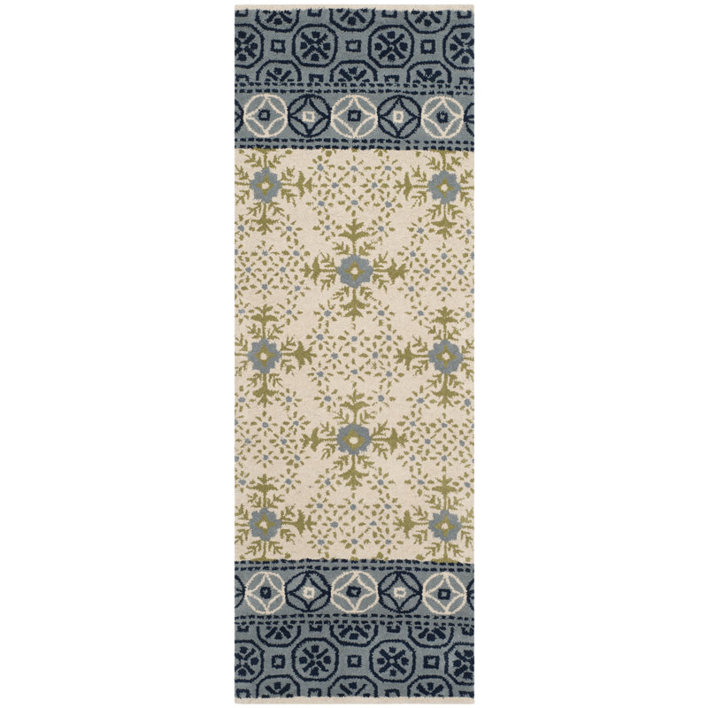 Pooler Hand Tufted Wool Geometric Rug, Runner 2'3" x 7'