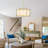 6 - Light 21.25" Dimmable Drum Shaded Chandelier For Kitchen Living Room Foyer Entryway-114193445