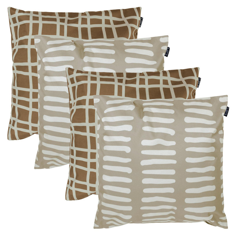 Indoor / Outdoor Abstract Multi Square Cushion