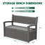 Banc de rangement pour terrasse 70 gallons-111817180