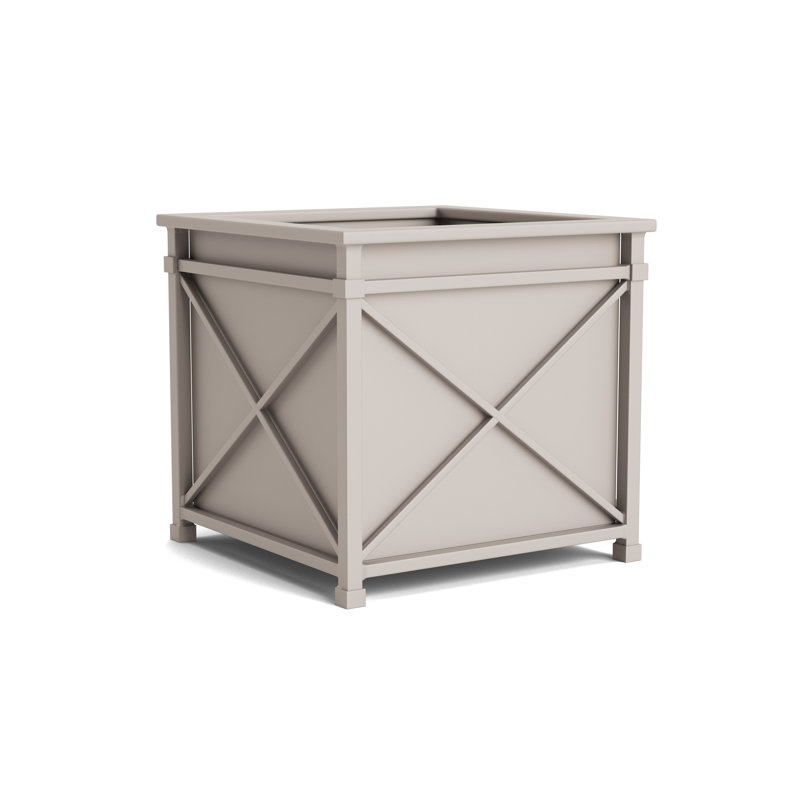 Venetian Metal Planter, Dove