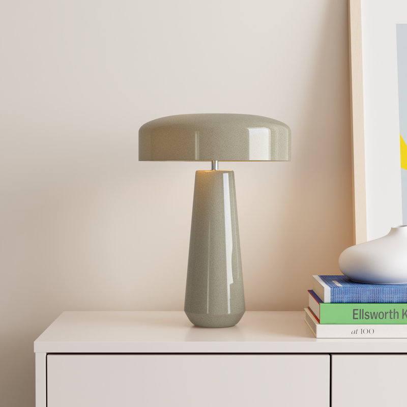Hardacre Ceramic Table Lamp, Celadon Green Crackle