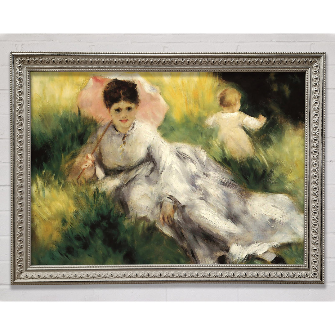 Renoir Frau mit Sonnenschirm - Einzelner Bilderrahmen Kunstdrucke