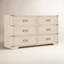 Paris 6 Drawer Dresser, Whitewash Ash