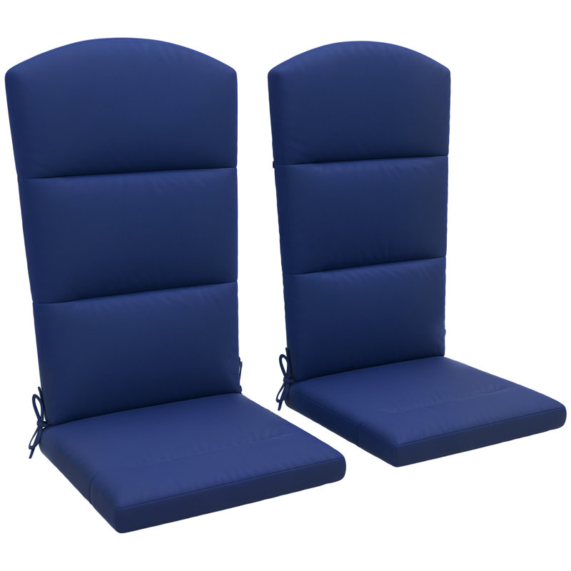 Outdoor 2'' Adirondack Chair Seat Cushion, Blue