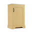Meuble-lavabo de salle de bain avec lavabo, armoire de salle de bain avec porte à fermeture douce, support de rangement et tablette réglable, bois naturel