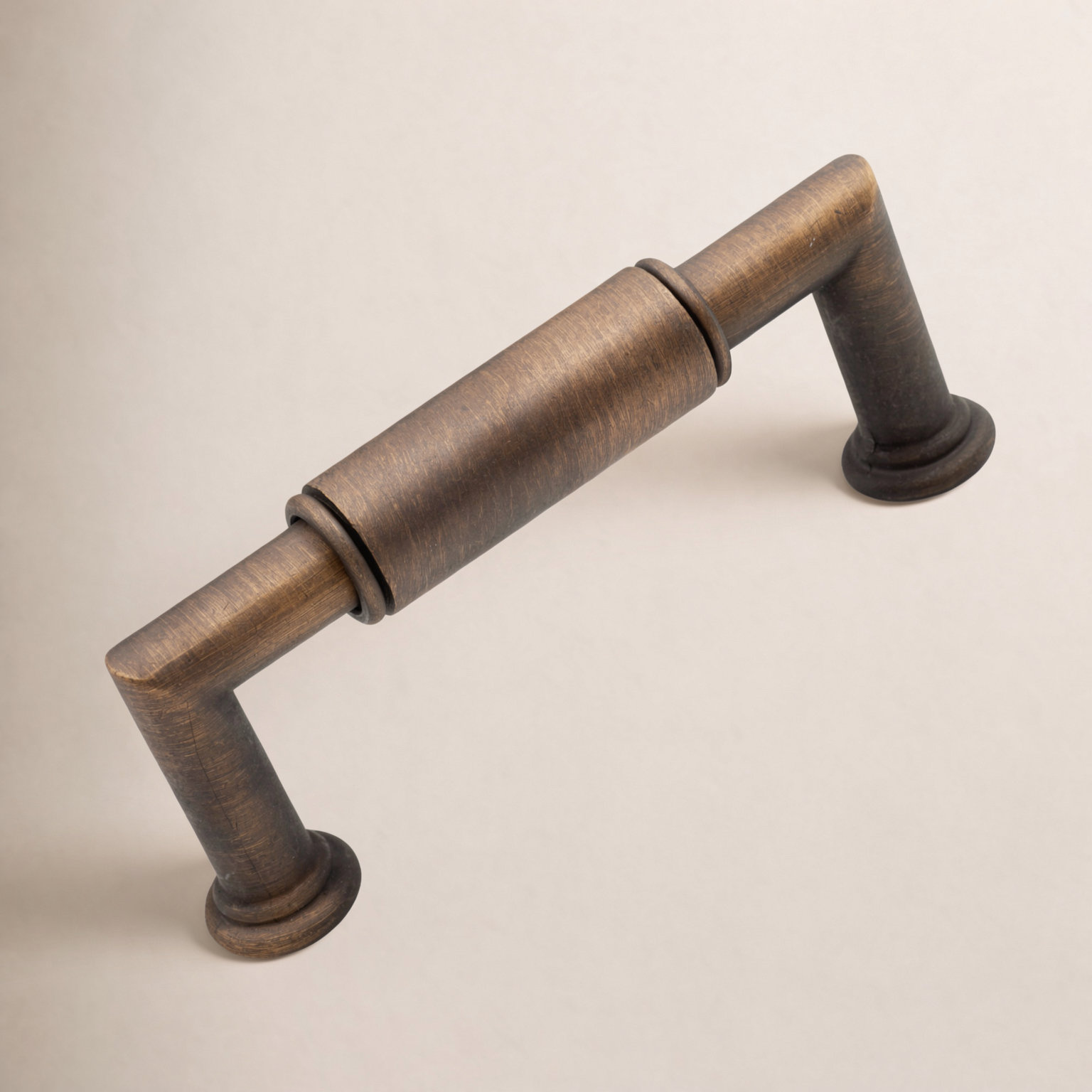Cylinder 3" Bar Cabinet Pull, Antique English