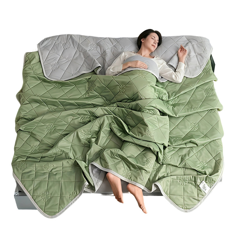 Courtepointe rafraîchissante Aigbiot Home, 200x230cm, Green