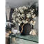 Black Konos Vase With White Magnolias