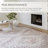 Machine Washable Geometric Power Loom Polyester Area Rug in Beige/Burgundy-68307916