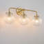 Applique murale pour salle de bain 24 lumières 3 lumières à abat-jour moderne en verre nervuré 24 po-131251185
