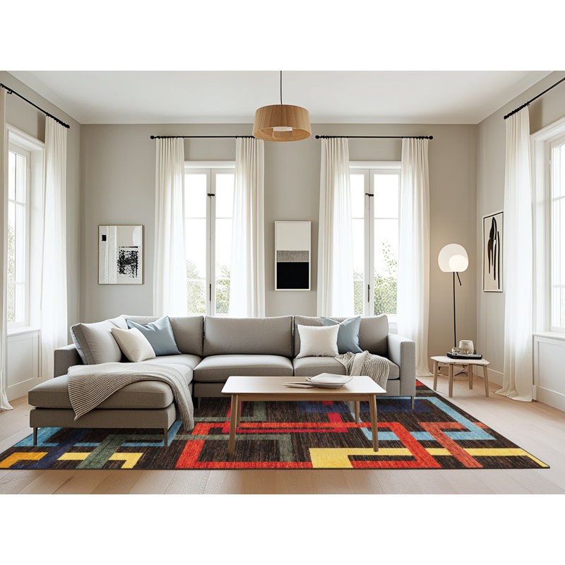 Alyonna Abstract Indoor Rug, Rectangle 8' x 12'