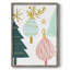 «Christmas Holiday Art CCLXVII», reproduction d'art encadrée - bois massif