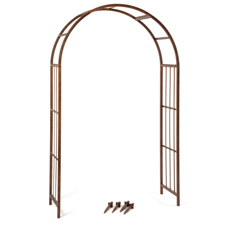 Liv 49'' W x 18'' D Steel Arbor, Natural Patina