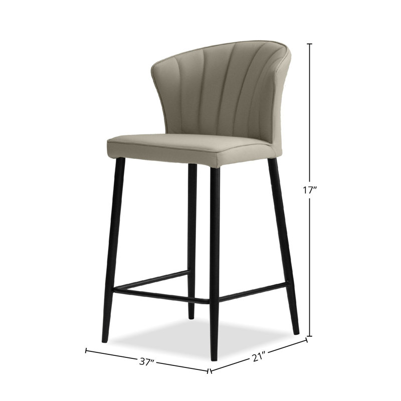 Tabouret de comptoir 25 po Ariel, Beige