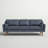 Hewett 86'' Leather Sofa-1308139686