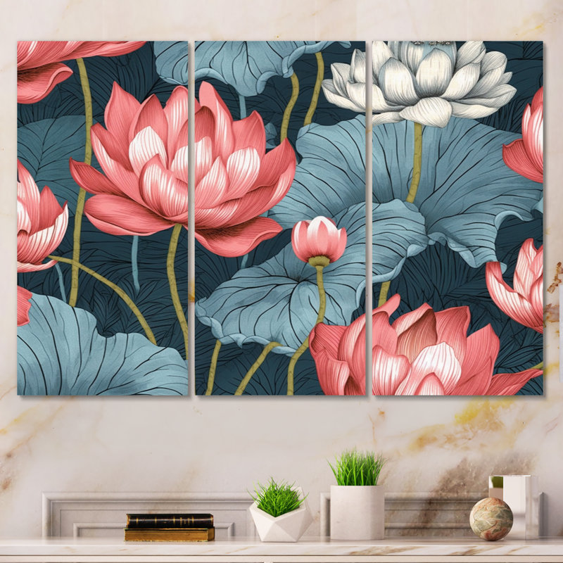 Traditional Plants & Flowers Wall Decor on Metal