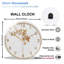 Horloge murale horloge murale en verre 12 po