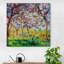 Pottersville Monet - Spring In Giverny With Black Cat by Claude Monet - Wrapped Canvas Print-2060308701
