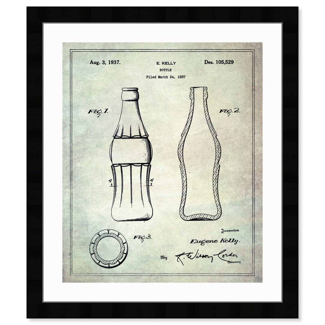" Coca Cola Bottle 1937 " Oliver Gal Prints 
