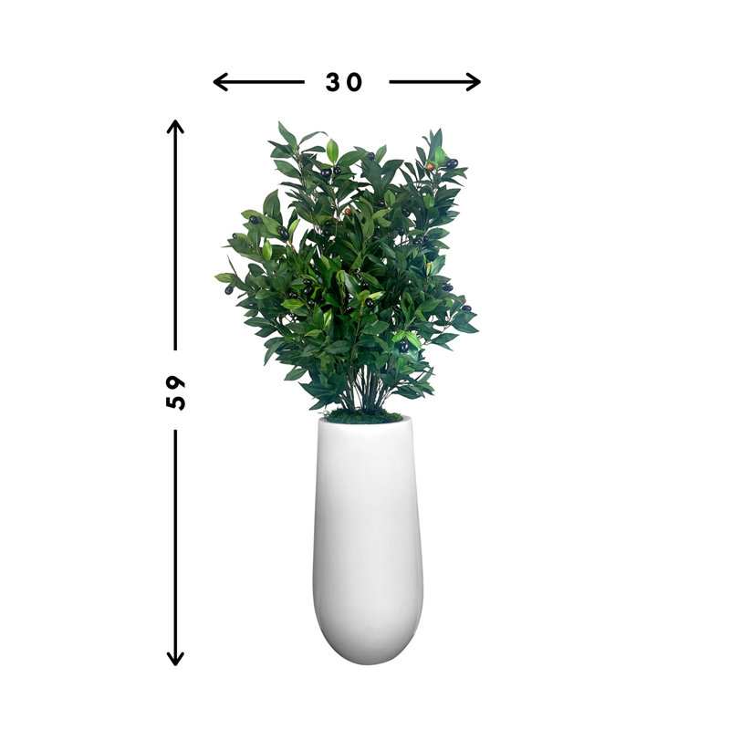 Olive Tree Artificial in Fiberstone Planter