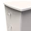 Fully Assembled Alush 3 Drawer Bedside Table