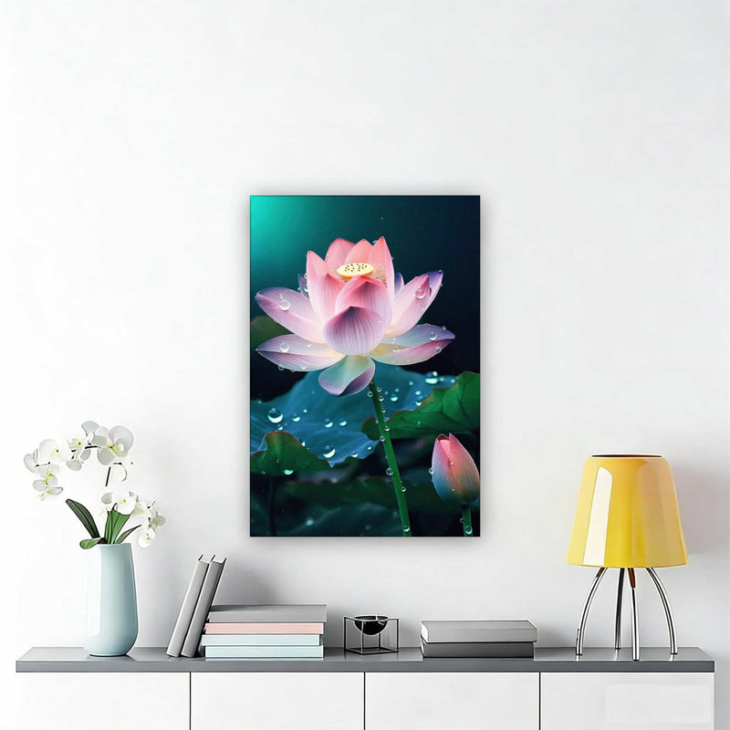 Impression sur toile fleur de lotus zen