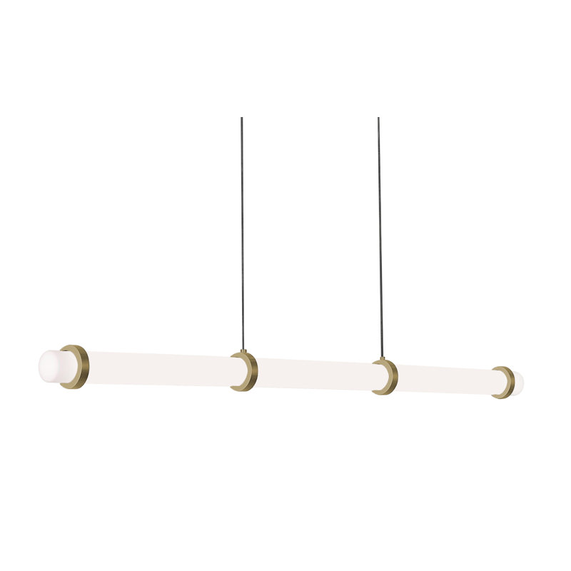 LED Linear Pendant - Light Antique Brass, Light Antique Brass