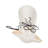 Adalye Stoneware and Metal Cat Figurine with Glasses and Bow - Modern Ceramic Animal Sculpture for Mantel, Shelf, or Tabletop - Whimsical Decorative Accent for Home or Office-267873325