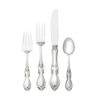 Towle Silversmiths Sterling Silver Queen Elizabeth 4 Piece Flatware Set, Service for 1