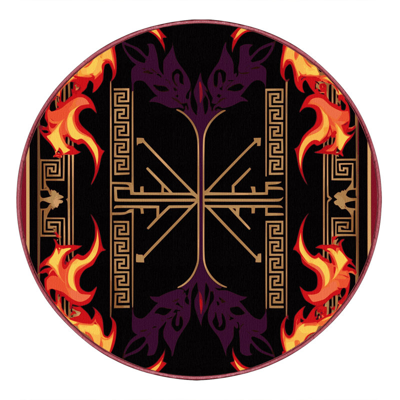 Elysian Knotwork Rug, Round 4'