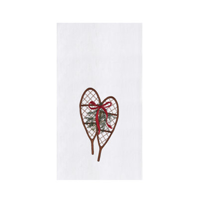 Serviette de neige avec raquettes
