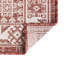 Tapis intérieur / extérieur rouge rouille en polypropylène tissé à la machine Archange-614639856