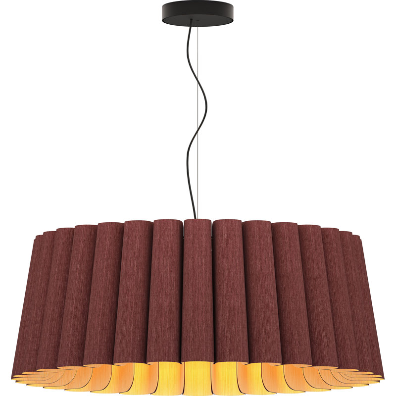 Luminaire suspendu unique à 1 lumière Renata, Violet