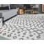 Tapis ivoire à poils longs Blakeley Geometri-565019415