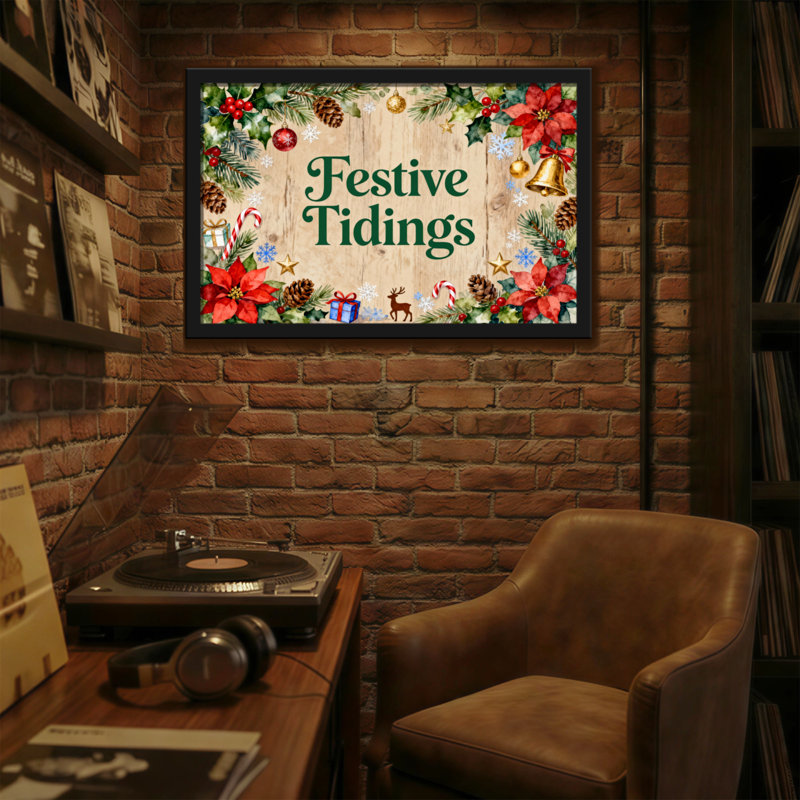 Motif décoratif de Noël, H 20 po x l 30 po