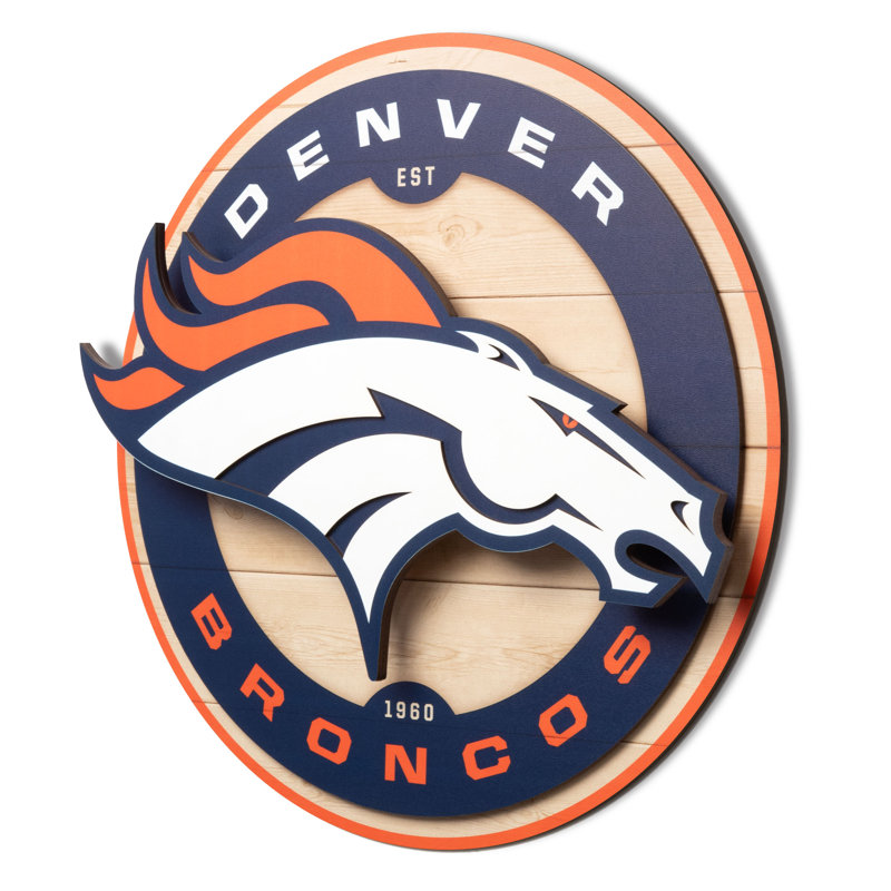 NFL Denver Broncos 3DX Circle Wall Art