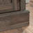 File Credenza With Adjustable Shelf, Brown Finish