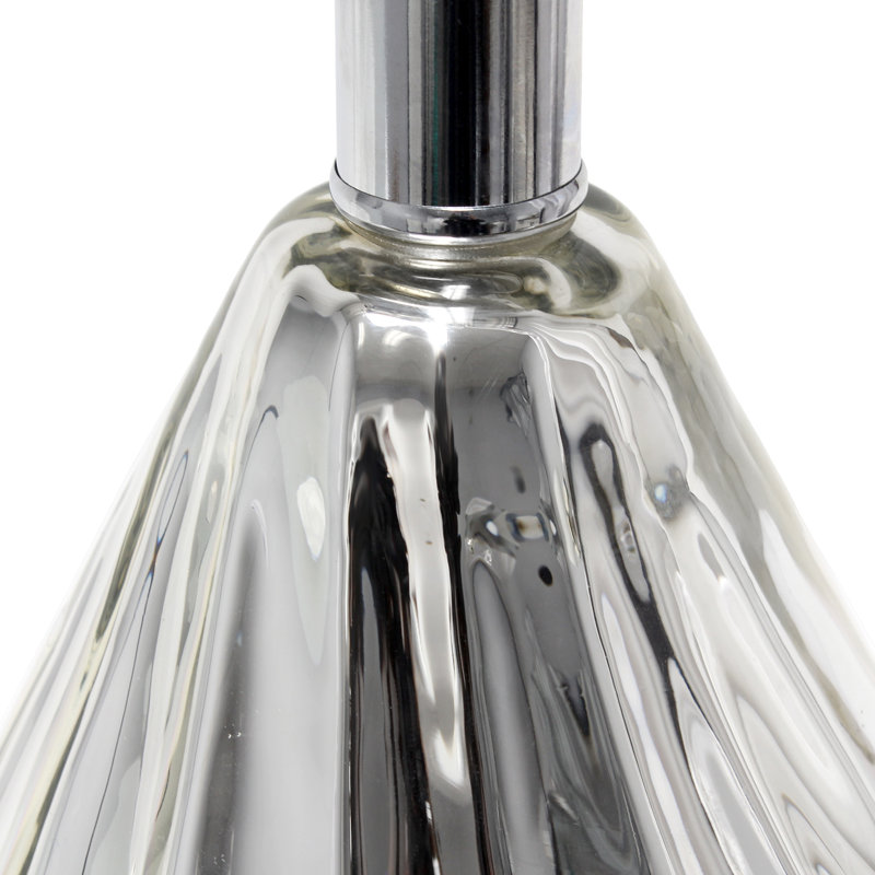 Tarkan   Glass Table Lamp, Gray