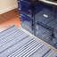 Rugby Stripe Denim Handwoven Indoor/Outdoor Rug-107085879
