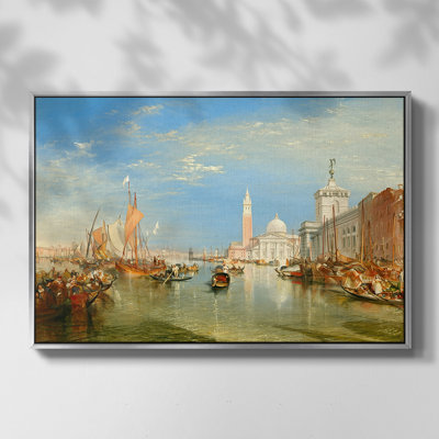 Linlithgow Palace, c. 1807-J.M.W. Turner-Framed Gallery Wrapped Canvas