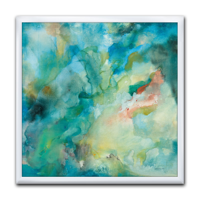 Interstellar - reproduction d'art sur toile, Cadre blanc, H 30 po x l 30 po x P 1 po