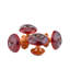 Hand Painted Red Wooden Apple Core Set of 4