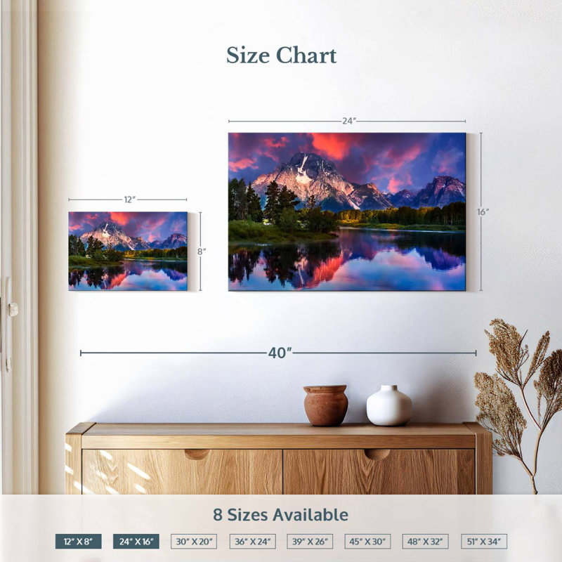 Alvord Oxbow Bend Sunrise Sky, H 16 po x l 24 po
