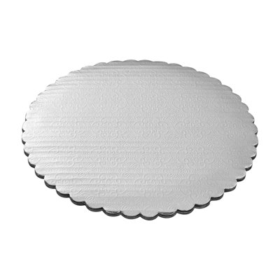 Restaurantware Cake Board 10 Pack of 8" Inches Paper Cake Serving Base Compressed Decorative Sturdy Cardboard Tray Greaseproof Freezer-Safe