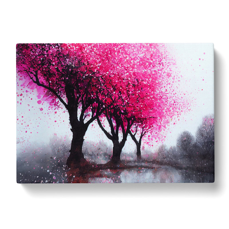 Showstopping Cherry Blossom Trees - Wrapped Canvas, 40cm H x 60cm W x 3cm D
