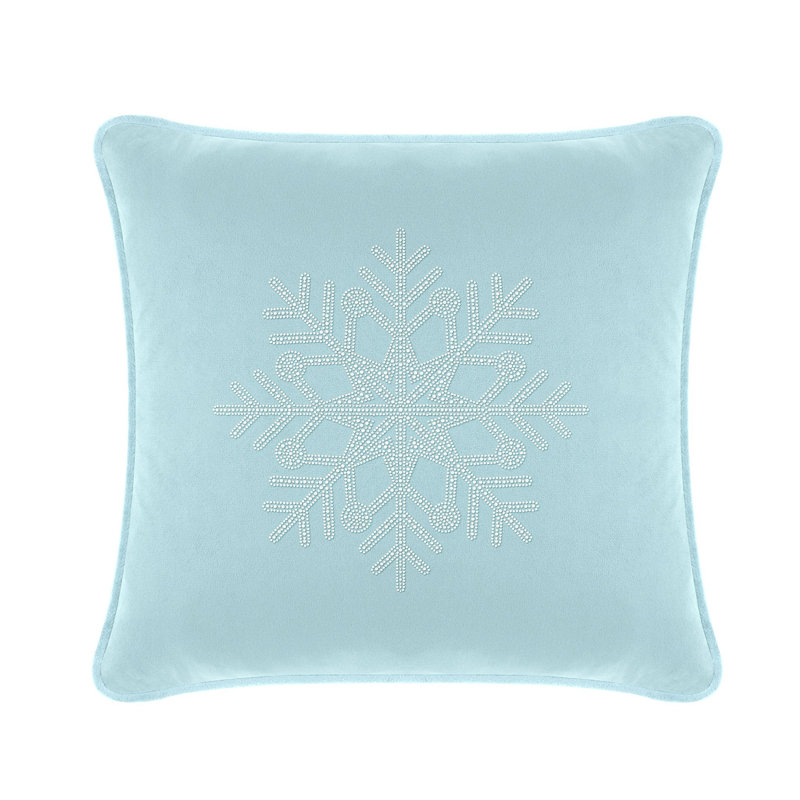 Coussin Sparkles Home | Strass et fausses perles | Rembourrage en plumes | Couleurs personnalisables, Carré 20 po