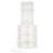 White 6 Tier Corner Ladder Bookcase with 12 Cubes, Built In Power & USB Charging Freestanding Corner Organizer with Anti Tip Stability